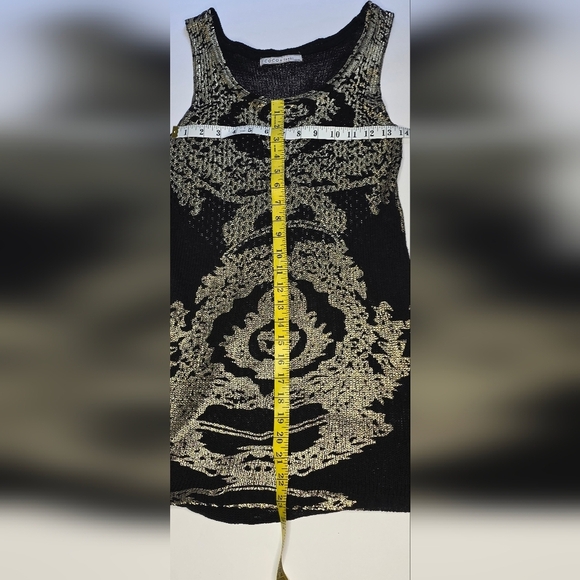 Art Deco Style Black tank Top by  Coco &Tashie Medium - Picture 7 of 13